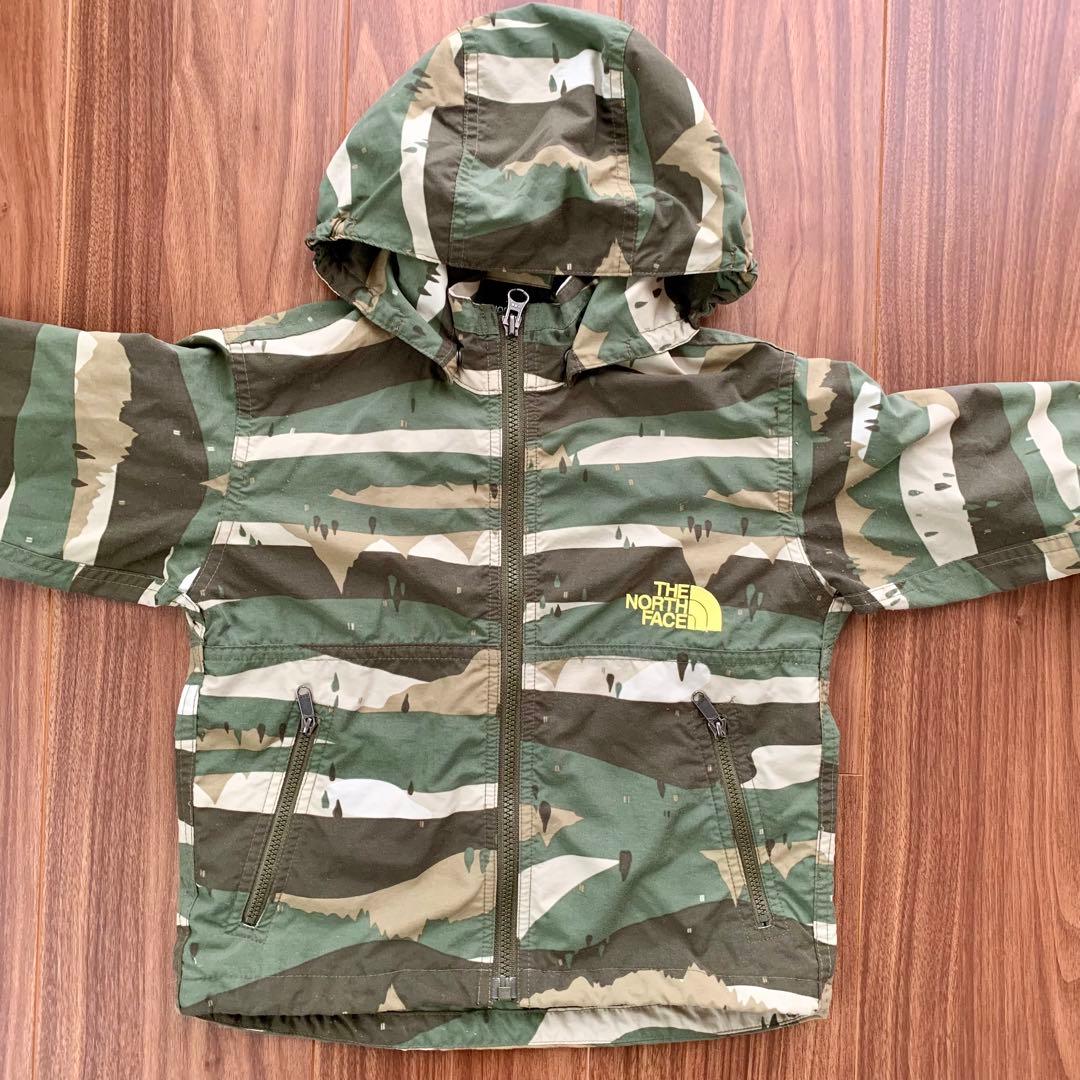 ノースフェイス】100cm キッズ 迷彩 ジャンパー ジャケット カモ 子供