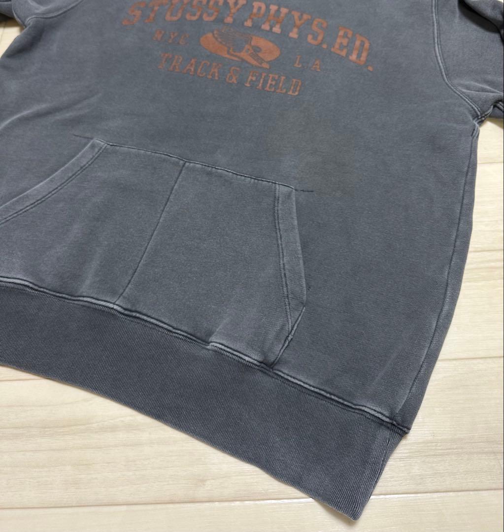 00s old stussy × champion 後付けパーカー - メルカリ