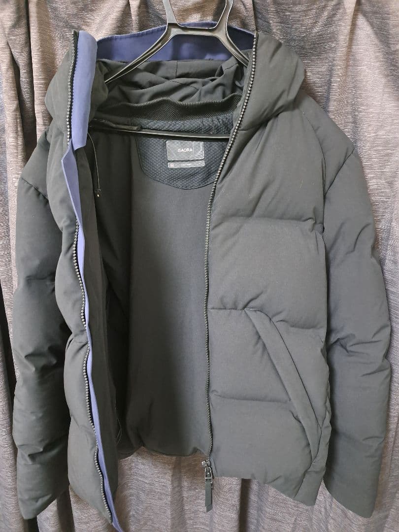 ISAORA イサオラ　ダウンジャケット ネイビー　希少M フーディダウン ISAORA（イサオラ）の「＜ISAORA（イサオラ）＞ TECH DOWN JK/ダウン