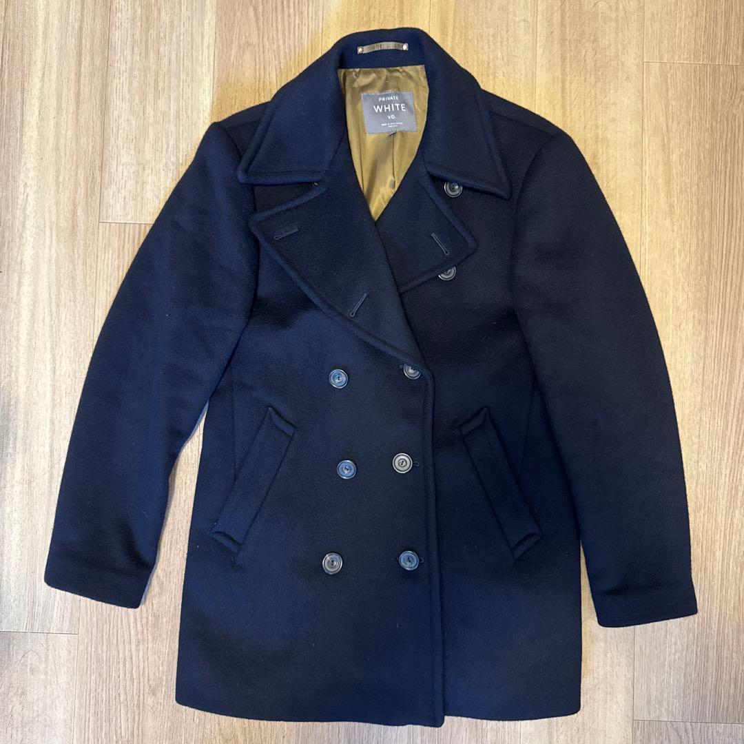イギリス製　PRIVATE WHITE V.C. ネイビーコート サイズ5 Autumn Winter
