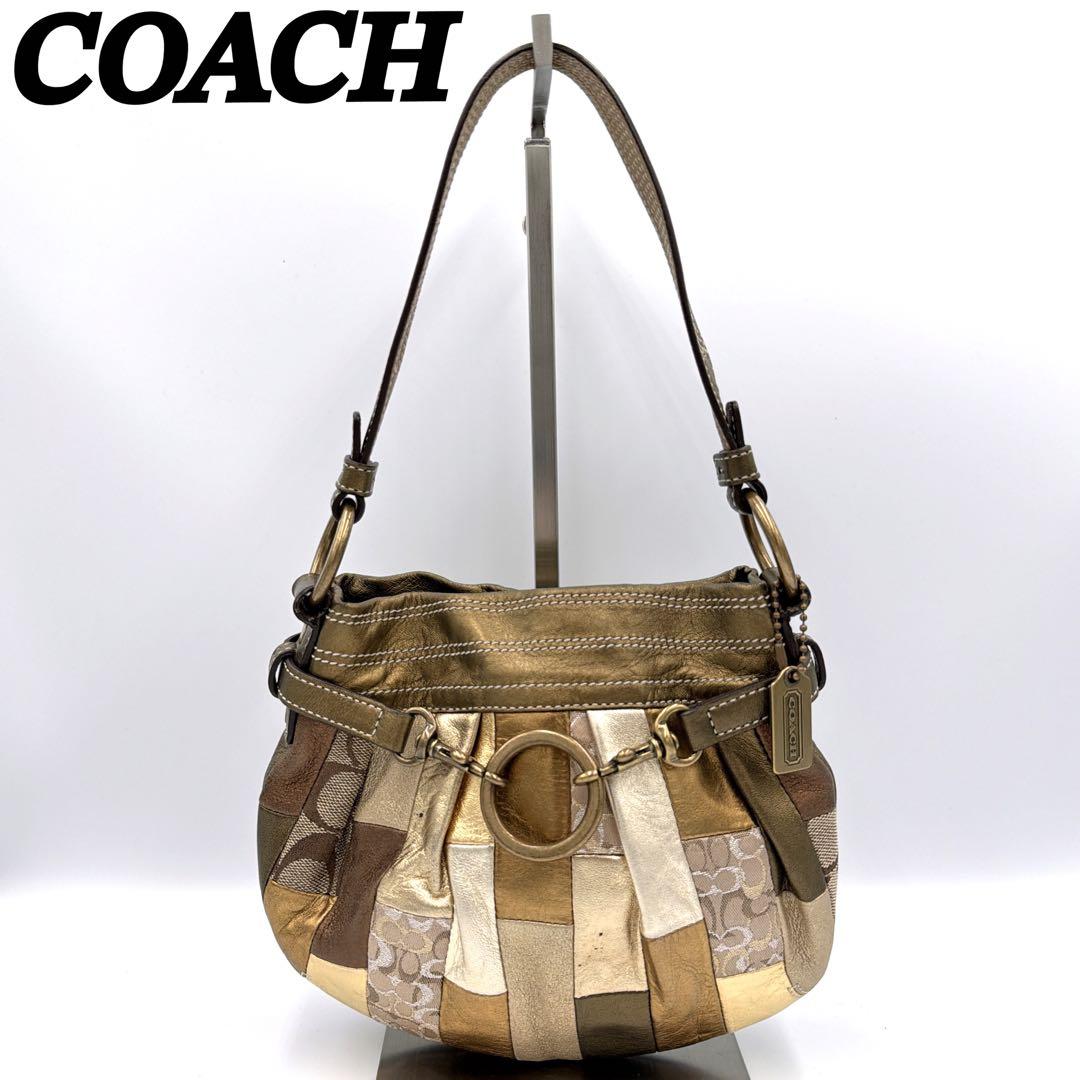 バッグ COACH signature patchwork shoulder bag コーチ COACH ショルダーバッグ シグネチャー ジャガード ソーホー