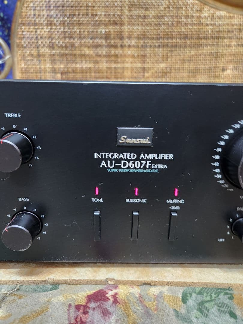 フルレストア整備済！完動美品！山水プリメインアンプAU-D607F EXTRA