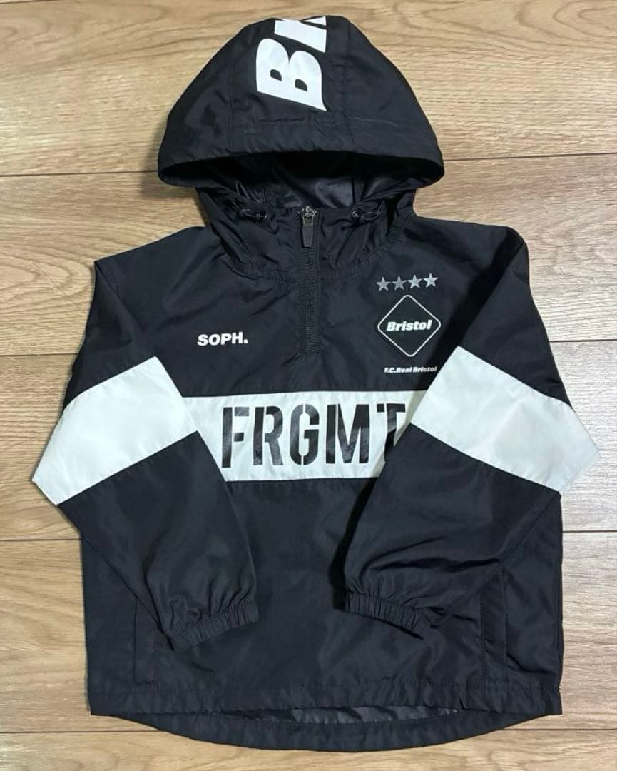 F.C.Real Bristol フード付きジャケット 黒/白