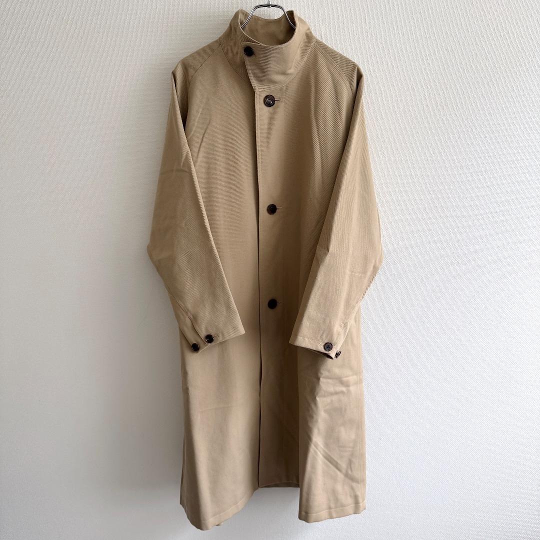 名作 CABaN ウールギャバジンスタンドカラーコート S ロング丈 レディース CABANA - CABaN CABaN ウールギャバジン スタンドカラーコートの通販