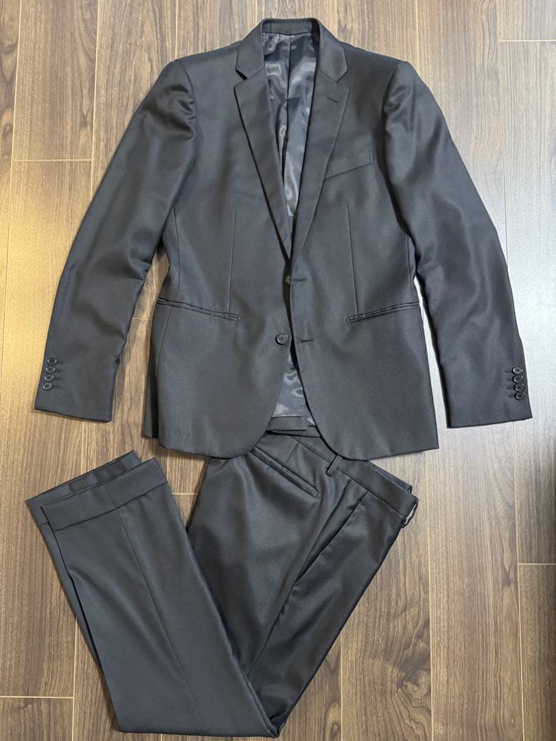 ユナイテッドアローズ スーツ ホワイトレーベル 48 黒 UNITED ARROWS（ユナイテッドアローズ）の「WHITE LABEL(ホワイト