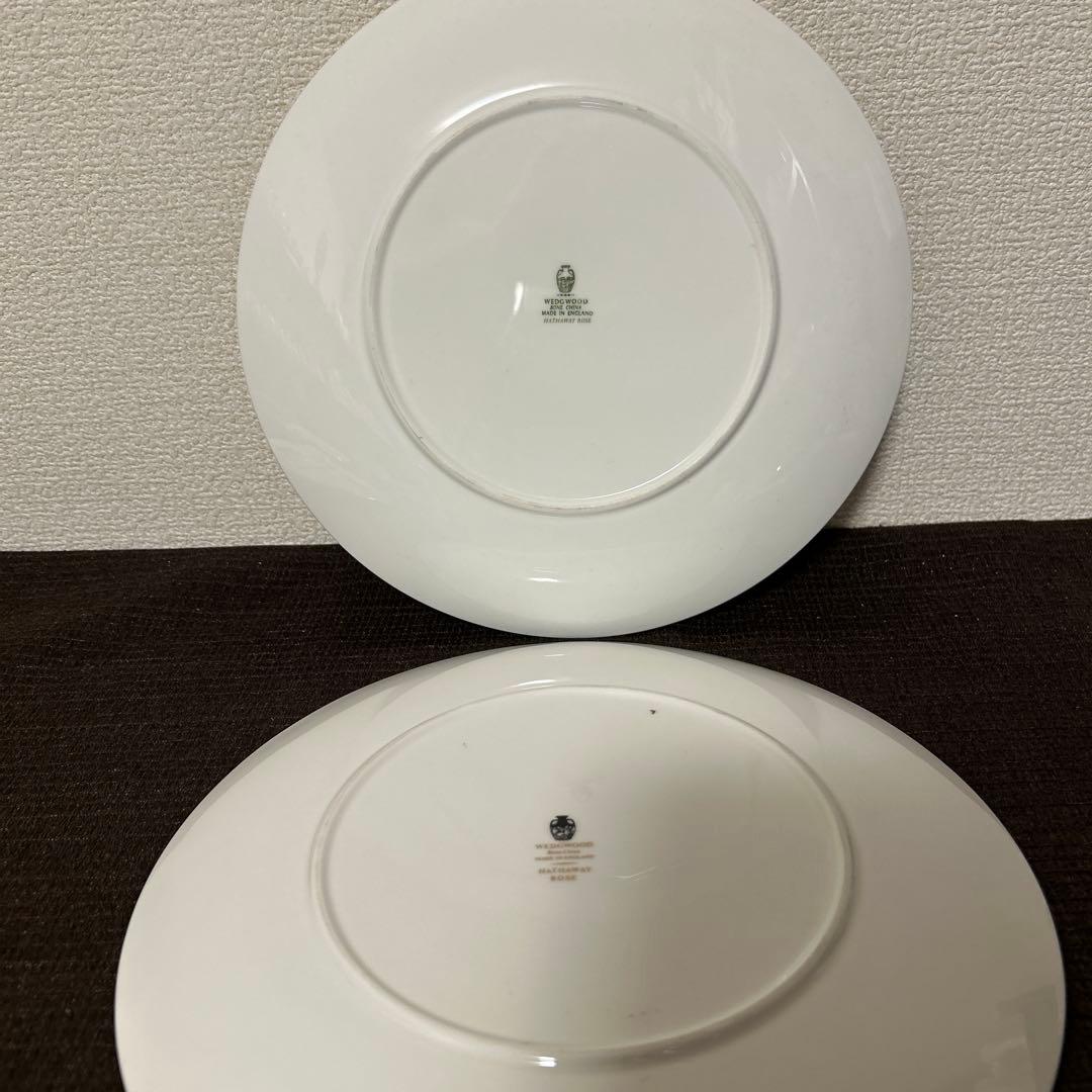 ウェッジウッド　ハサウェイローズ　ディナープレート　24.5cm