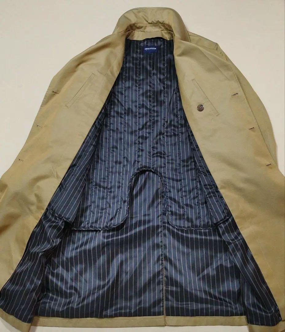 メンズビギ ユニオンステーション コットンギャバトレンチコート 光沢