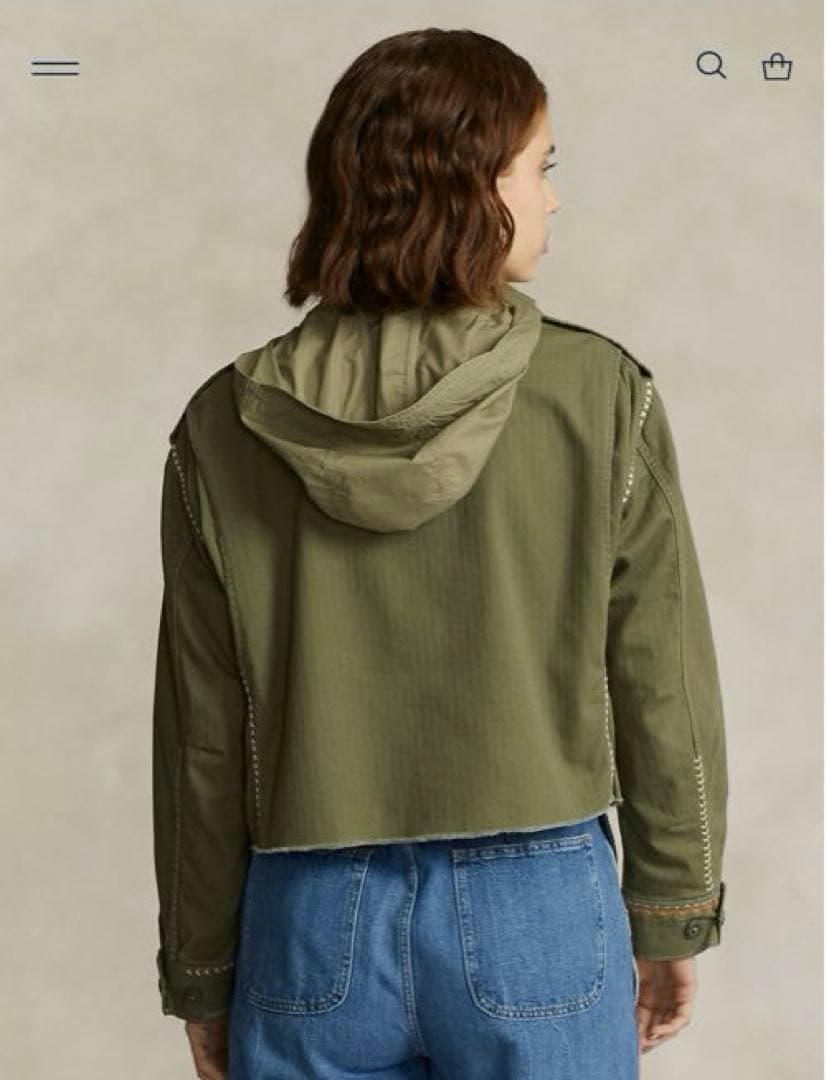 新品♡ラルフローレン♡ボクシーフィット　デストロイドヘムジャケット　桐谷美玲