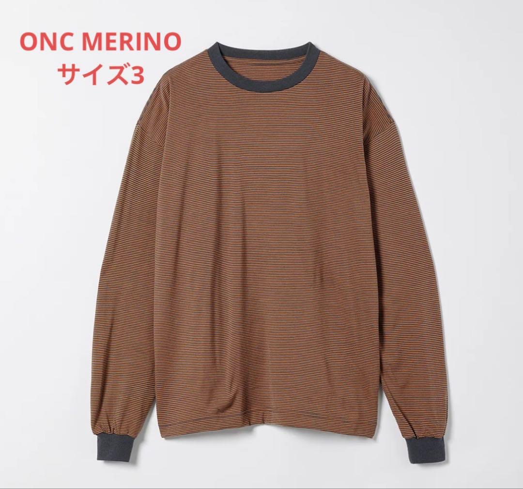 ONC MERINO メリノウール ロングスリーブTシャツ（Camel）サイズ3 ONC MERINO ロングスリーブTシャツ CAMELサイズ4 - メルカリ