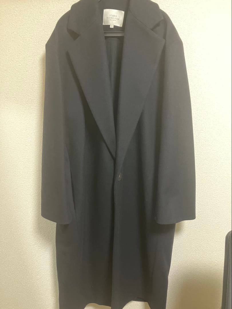スタジオニコルソン NOTCH COAT IN DARK NAVY - メルカリ