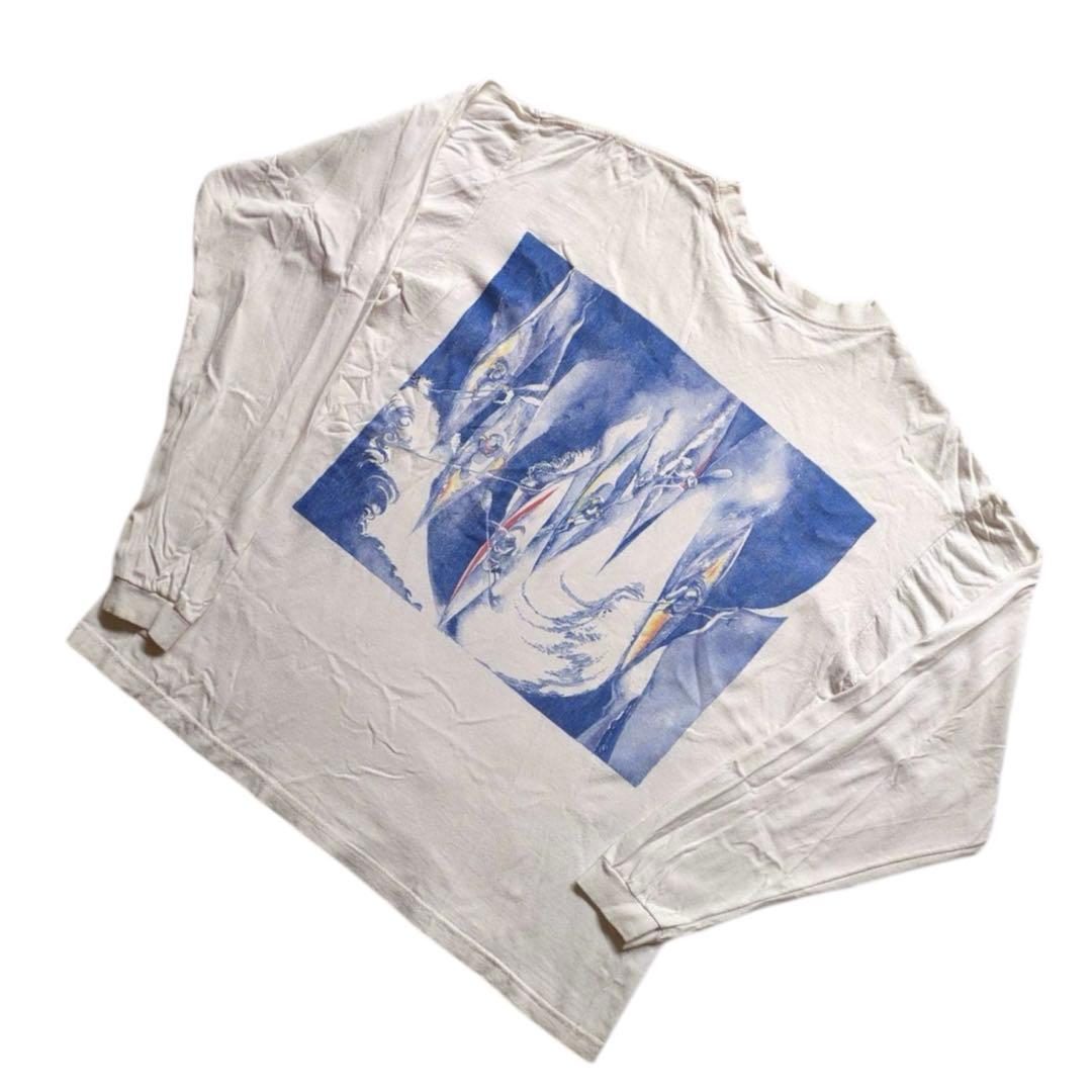 パタゴニア　アートプリント　ロンt 90年代　黒タグ　size M 激レア パタゴニア アートプリント ロンt 90年代 黒タグ size M 激レア - メルカリ