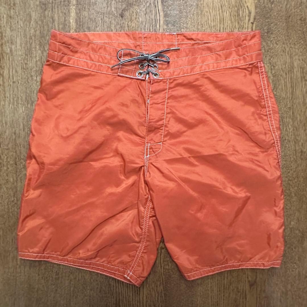 【新品】BIRDWELL / バードウェル ボードショーツ オレンジ USA製 BIRDWELL バードウェル