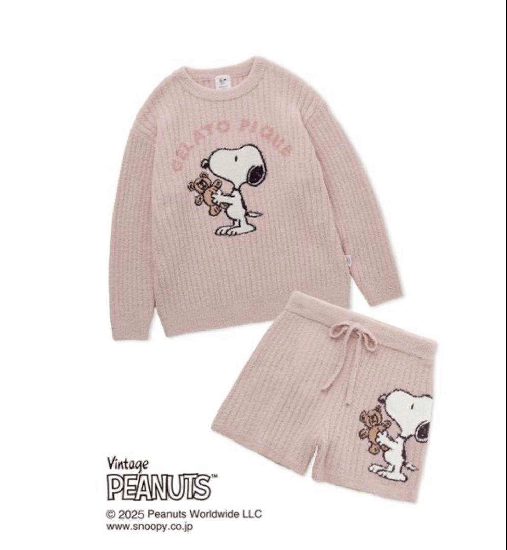 ジェラートピゲ　スヌーピー限定上下セット ジェラピケ、今度はスヌーピーとコラボ！ スイーツ＆グッズを11月7日