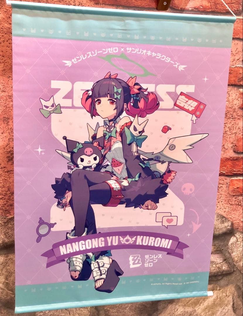 GiGO限定ゼンレスゾーンゼロ サンリオキャラクターズ メタルポスター