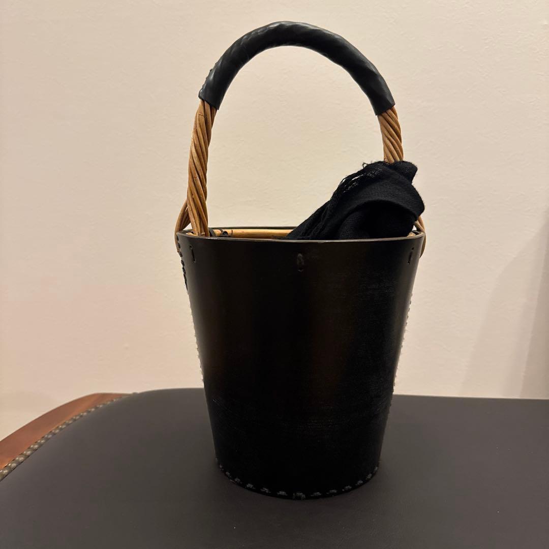 ebagos ブライドルレザー　カゴバッグ ebagos エバゴス ブライドル トート・バスケット・レザーハンドル