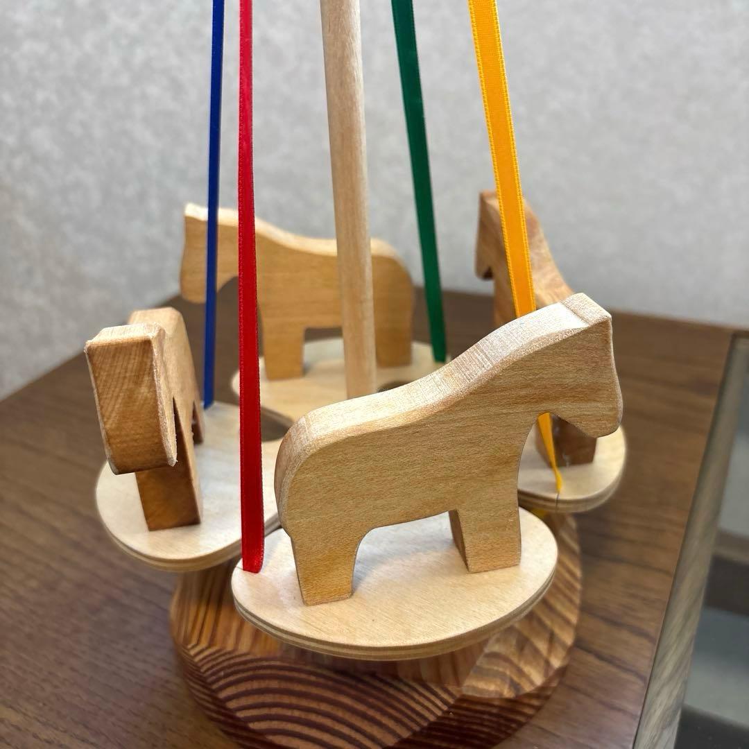 美品】キャンプヒル Camphill メリーゴーランド イギリス製 知育玩具