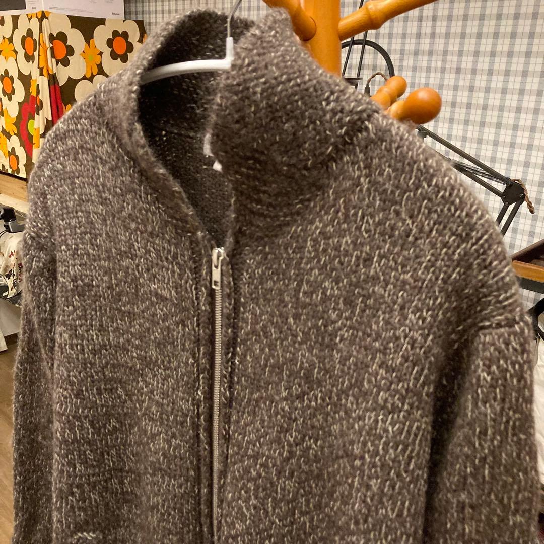 マーガレットハウエル ウールニットジップアップカーディガン ブルゾン