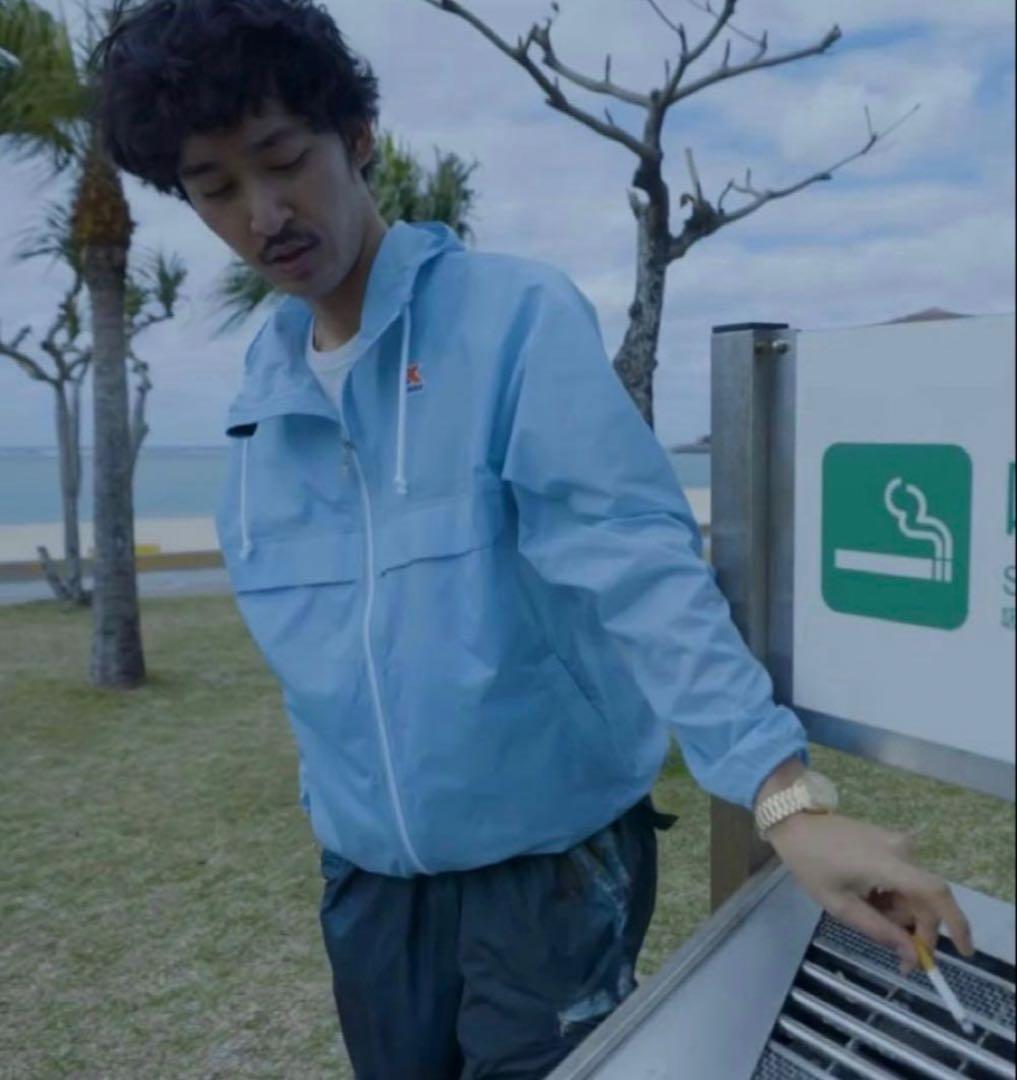 【新品・未使用】上杉柊平着用　k-way ナイロンジャケット L 水色 新品・未使用】上杉柊平着用 k-way ナイロンジャケット L 水色 - メルカリ