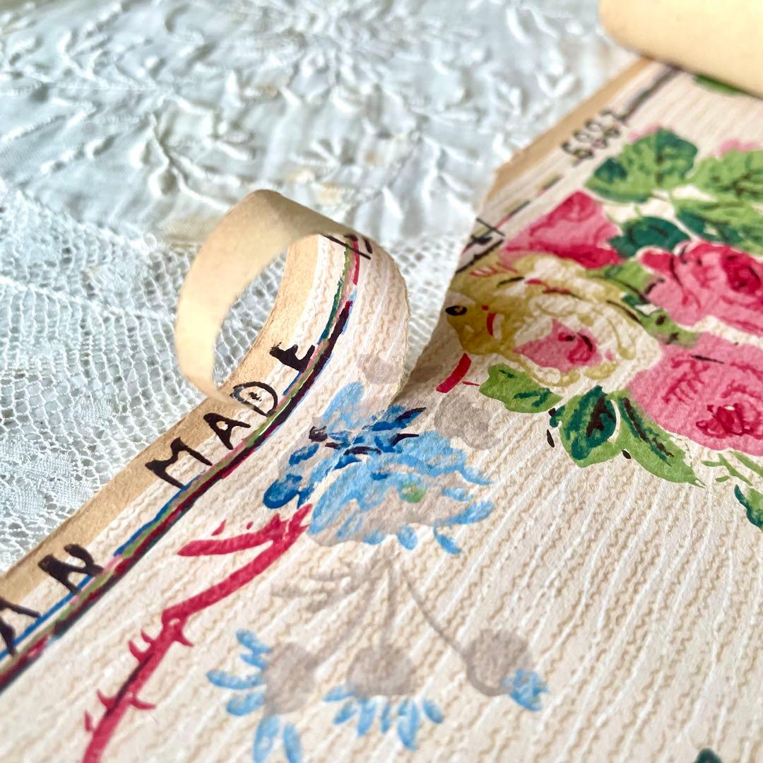 luビスケッツ様専用 ローズ柄壁紙 ウォールペーパー 検フランス