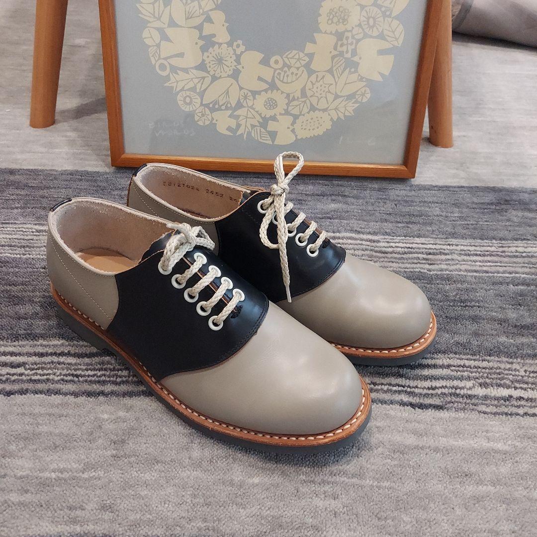 REGAL サドルシューズ バイカラーグレー×黒24センチ 美品 - メルカリ