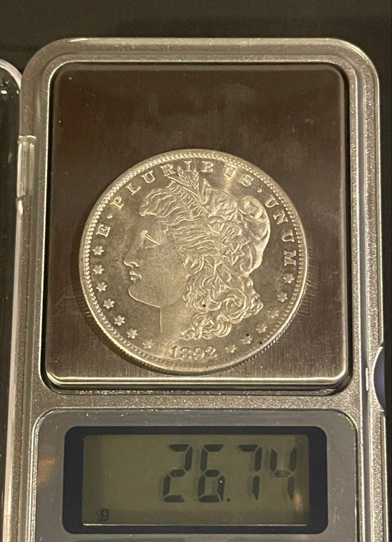 希少1892-CC モーガンダラー 銀貨 38.22mm