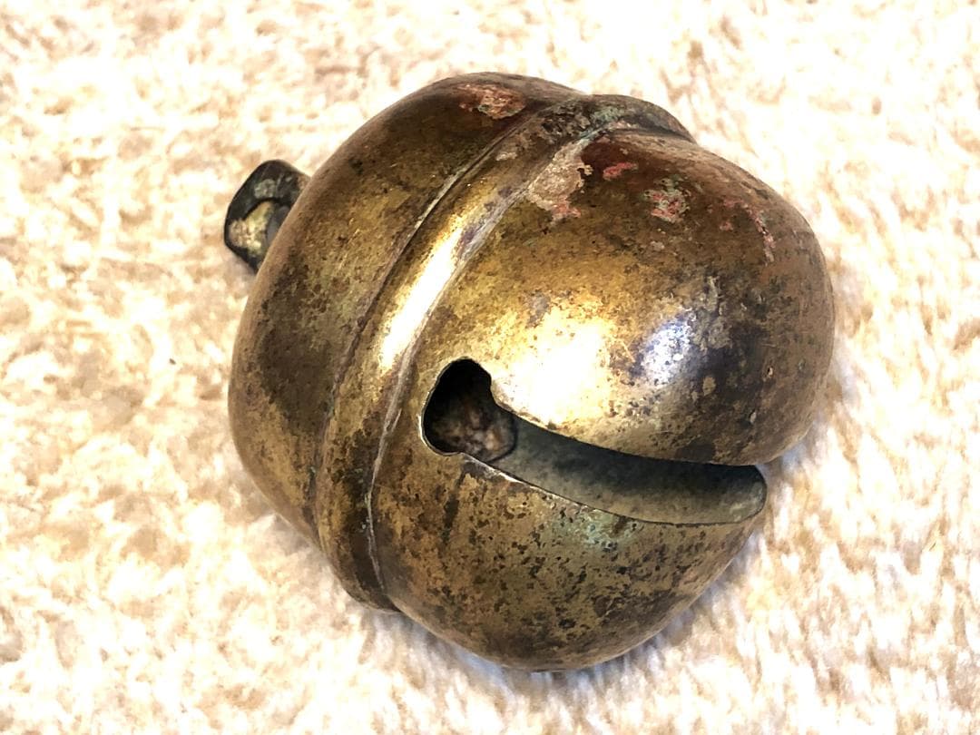 【 金銅鈴/馬鈴 】　江戸時代　6.1ｃｍ