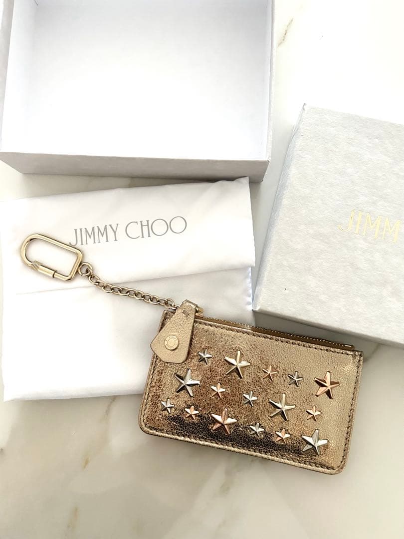 【新品未使用/箱袋付き】JIMMY CHOO (NANCY)カードケース小銭入れ JIMMY CHOO（ジミーチュウ） JIMMY CHOO NANCY CZN 小銭入れ ナンシー