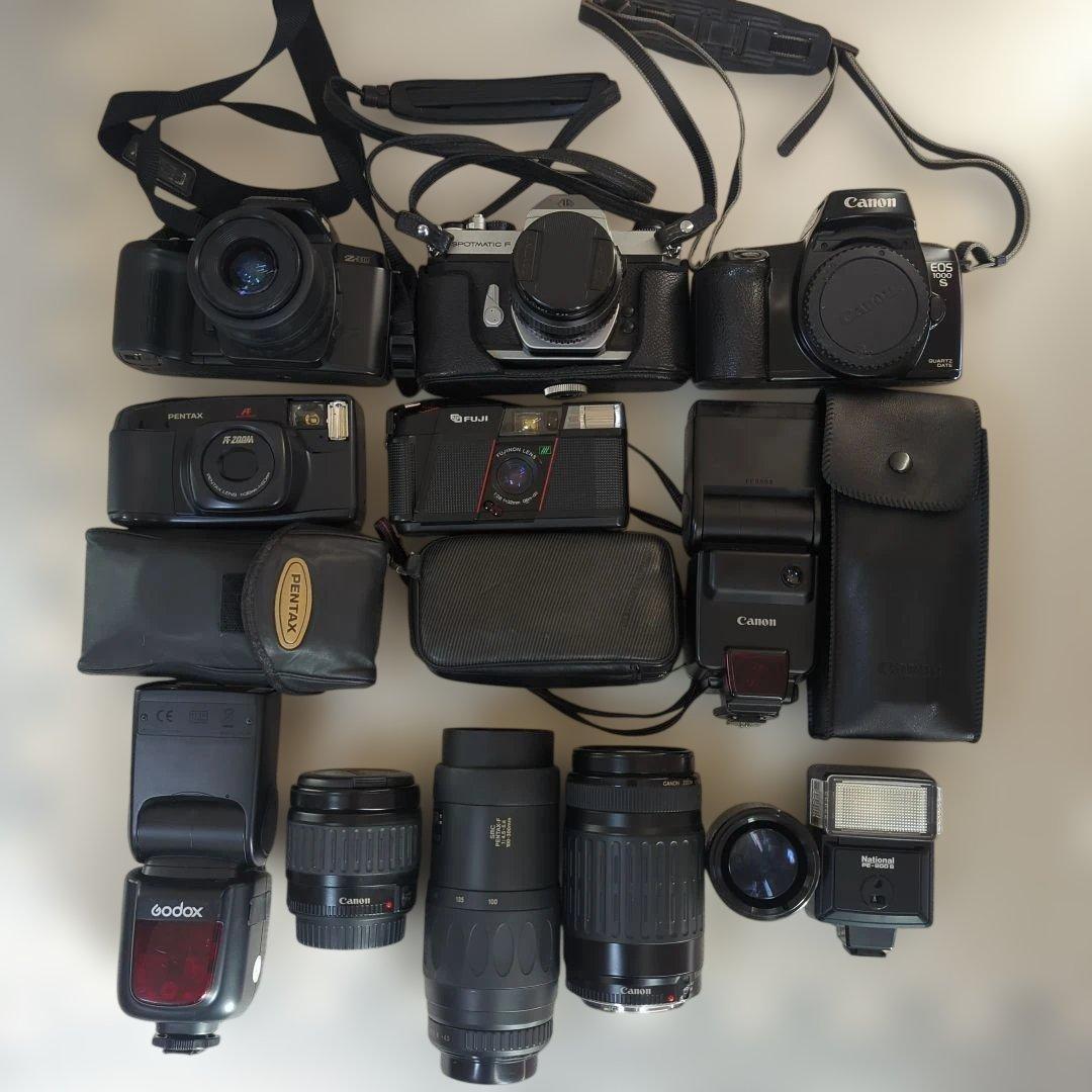 カメラ まとめ売り フィルムカメラ ストロボ レンズ - メルカリ