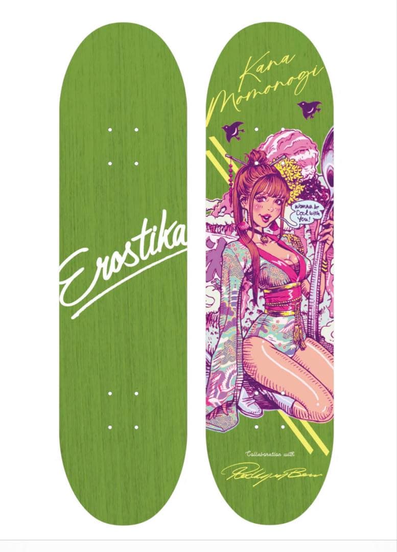 “桃乃木かな x Rockin'Jelly Bean” Skate Deck.