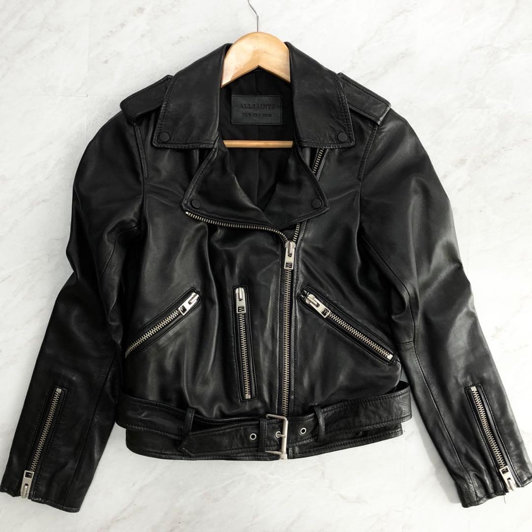 【未使用級】 ALL SAINTS ダブル ライダース ラムレザー ブラック 4 楽天市場】ALLSAINTS / オールセインツ | BALFERN BIKER ラムレザー
