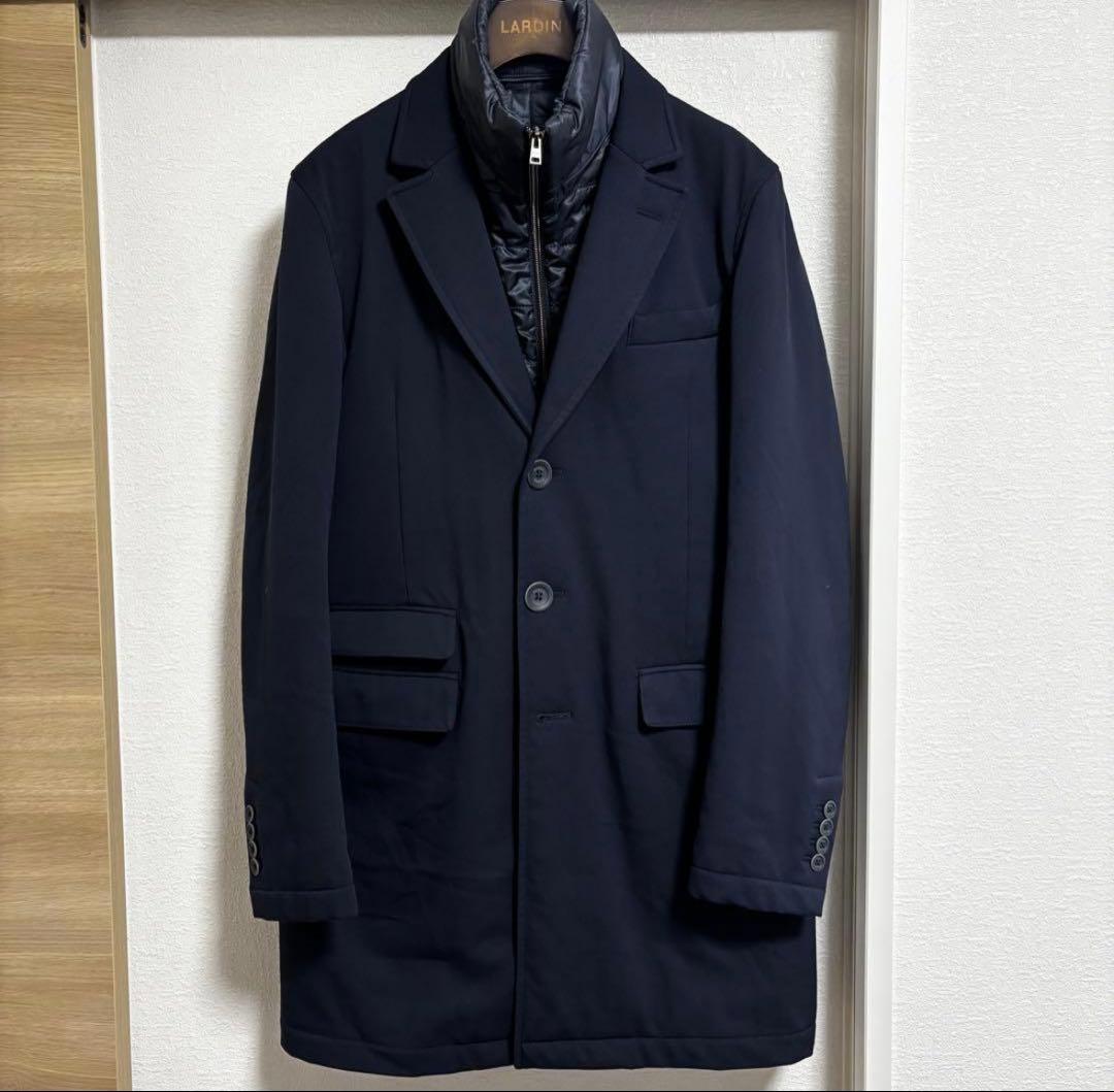 ヘルノ hernoネイビー チェスターコート HERNO / ヘルノ】 CA0057U Chester coat チェスターコート LoroPiana