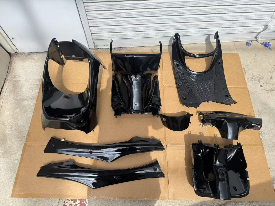 ディオ Dio AF34 AF35 1型 インナー 8点 セット艶あり黒　訳あり ホンダ ライブ ディオ Dio AF34 AF35 1型 I型 インナー カウル 8点