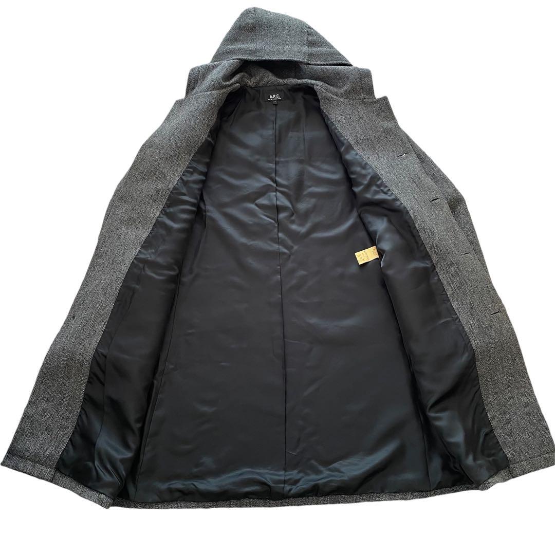 A.P.C.】アーペーセー モッズコート ヘリンボーン ヴィンテージ グレー
