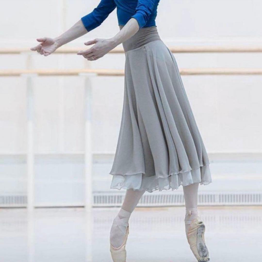 チャコット ネラライン シフォン リハーサルスカート バレエ M - メルカリ