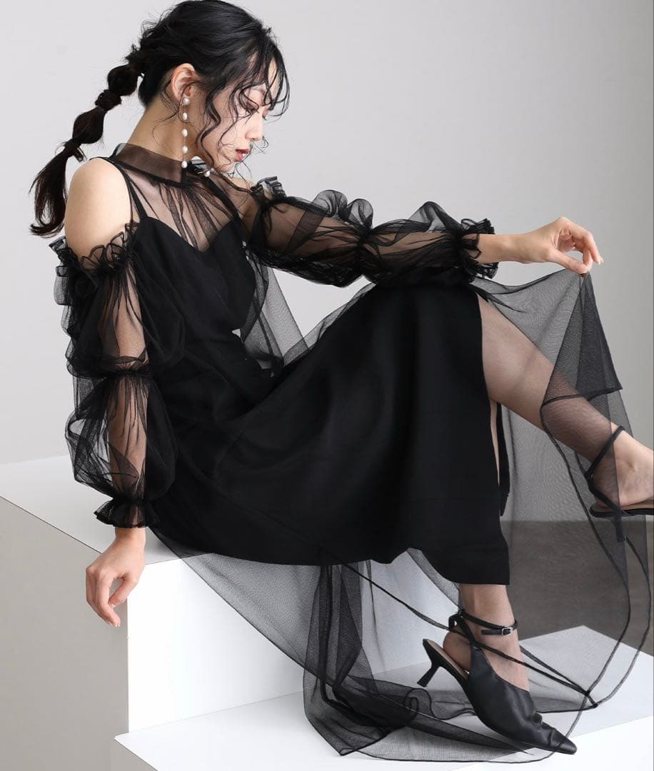 パーティードレス　オケージョンドレス　ブラック 楽天市場】【土日限定20%OFFクーポン】 結婚式 ドレス パーティー