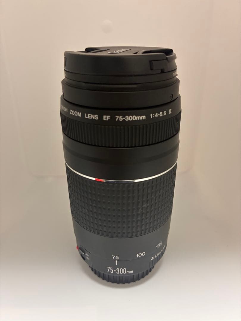 美品Canon EF 75-300mm F4-5.6 Ⅲマルミレンズフィルター付 キヤノン（Canon） Canon EF 75-300mm f/4-5.6 III 美品 EFマウント