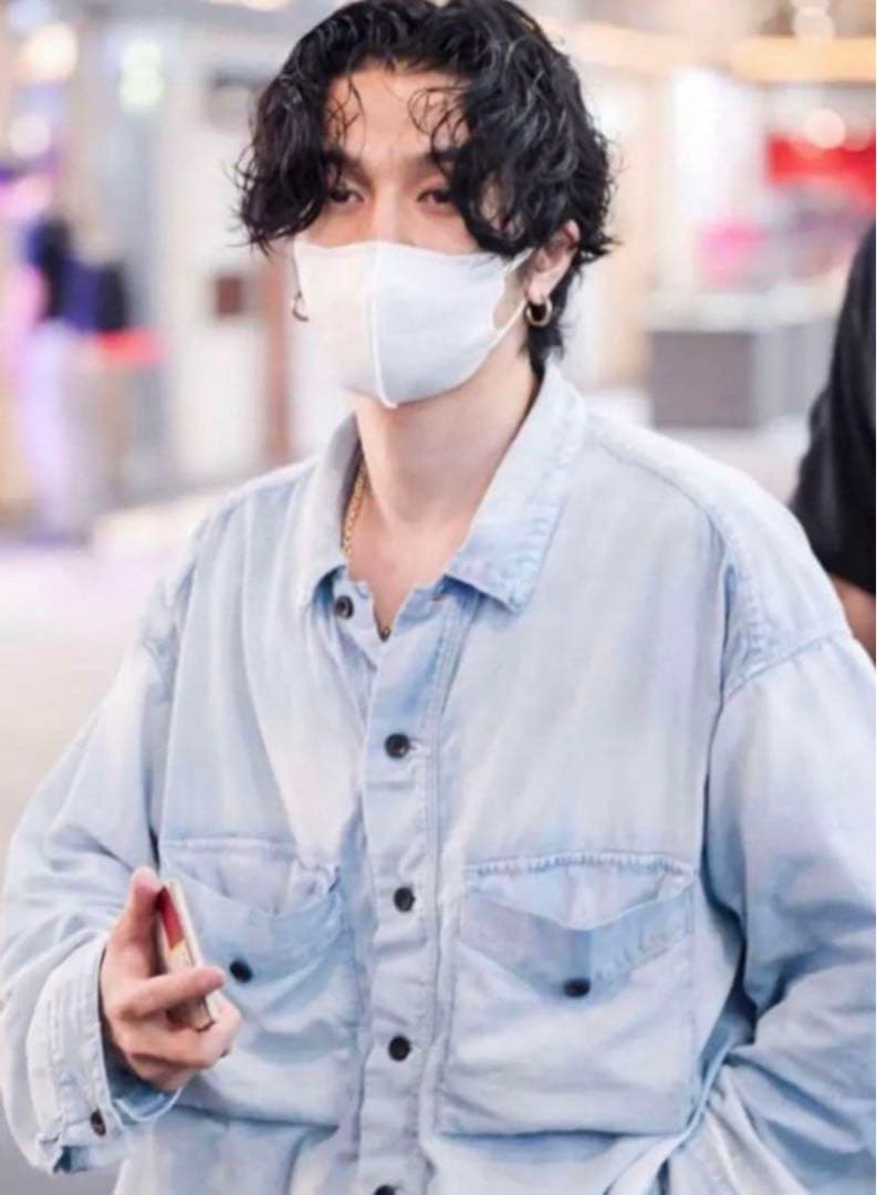 常田大希着用 ANCELLM CHAMBRAY SHIRTS JACKET 2 - メルカリ