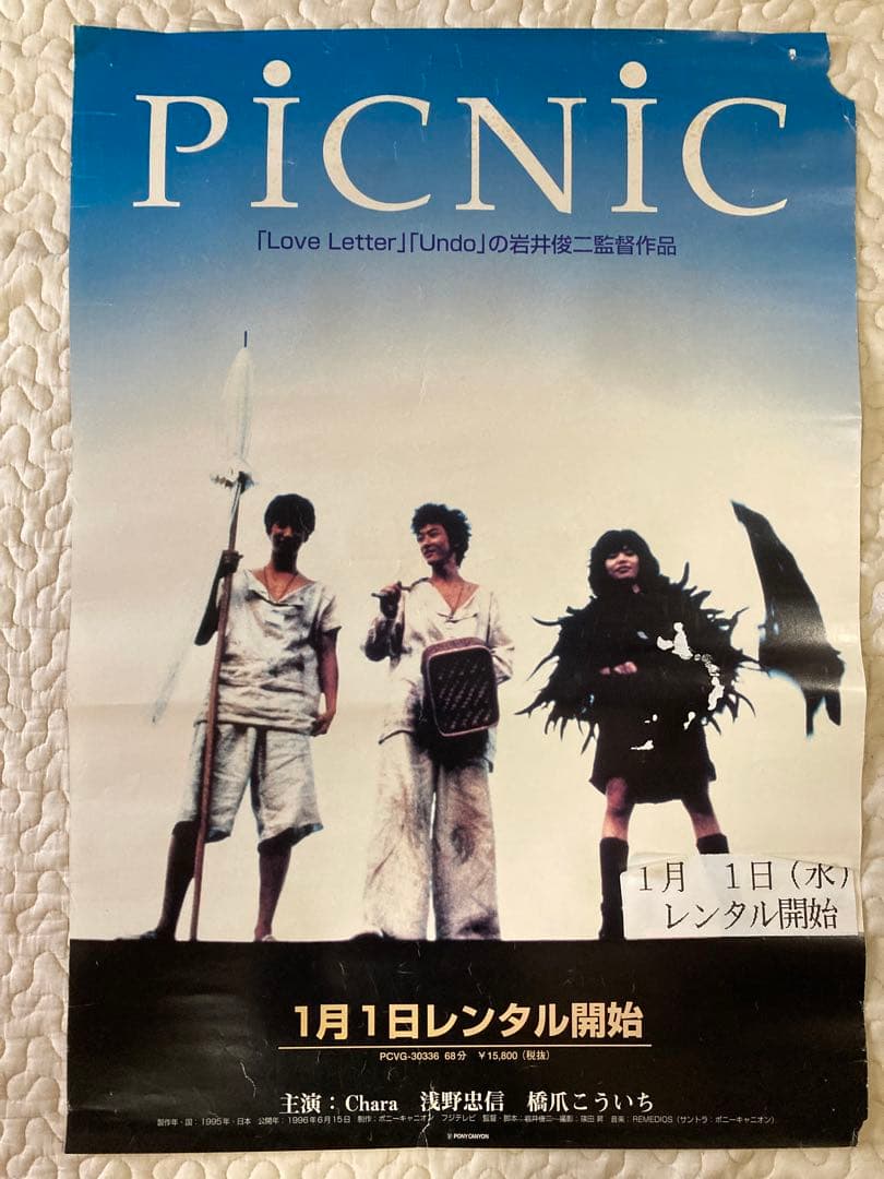岩井俊二監督 1996年 映画PICNIC レンタル販促用ポスター - メルカリ