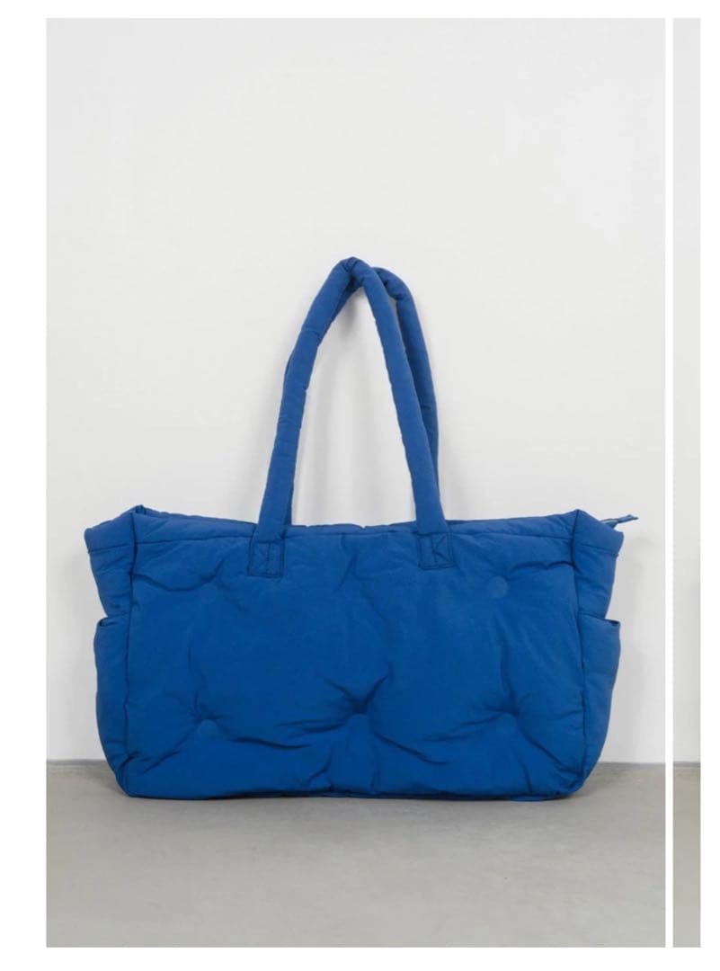 Knuth Marf big quilt bag ブルー 新品 Knuth Marf - big quilt bag / ビッグキルティングバッグ (ブルー