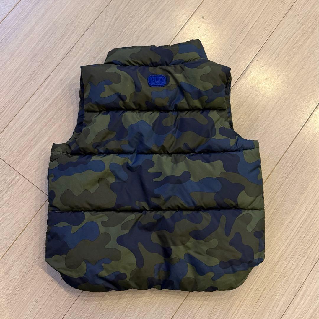 GAP KIDS 迷彩 ダウンベスト 3Y - メルカリ