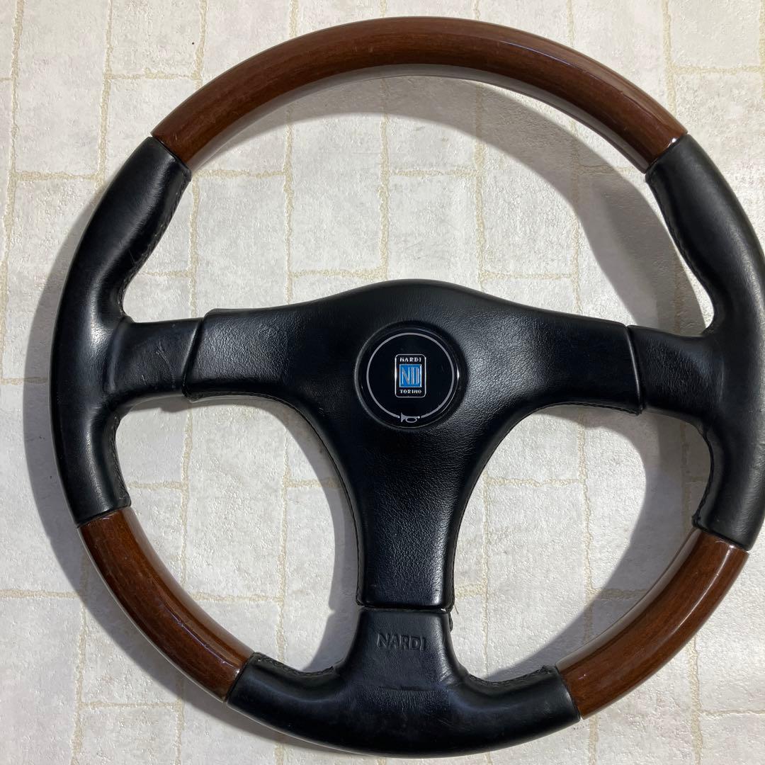 希少 NARDI GARA3 ナルディFET ウッド・レザー 正規品 - メルカリ