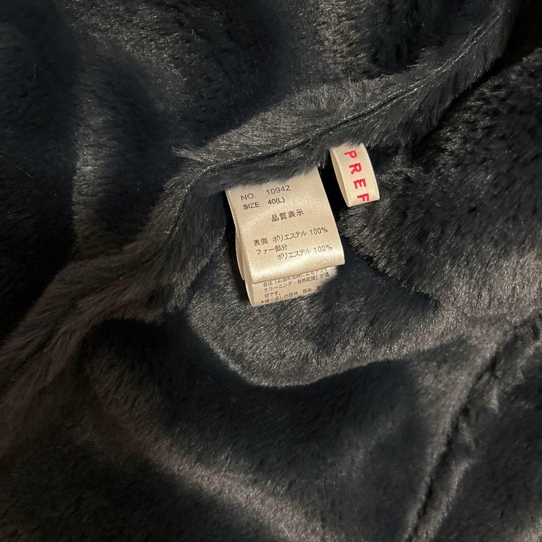 新品 ネイビー フェイクムートン ダッフルコート 40(L) - メルカリ