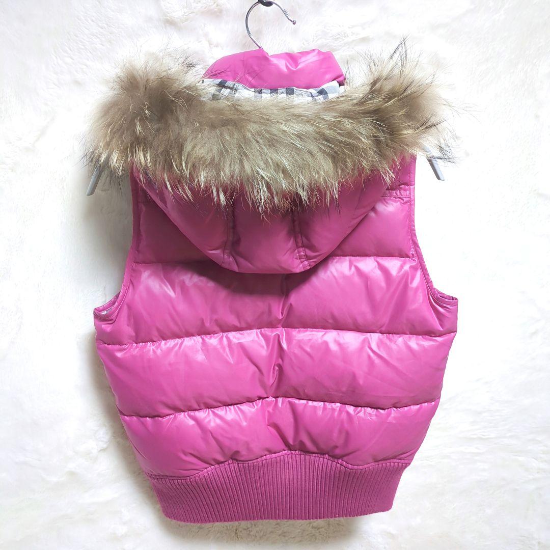 最終☆美品♡バーバリーブルーレーベル♡ノバチェック♡水鳥天然羽毛