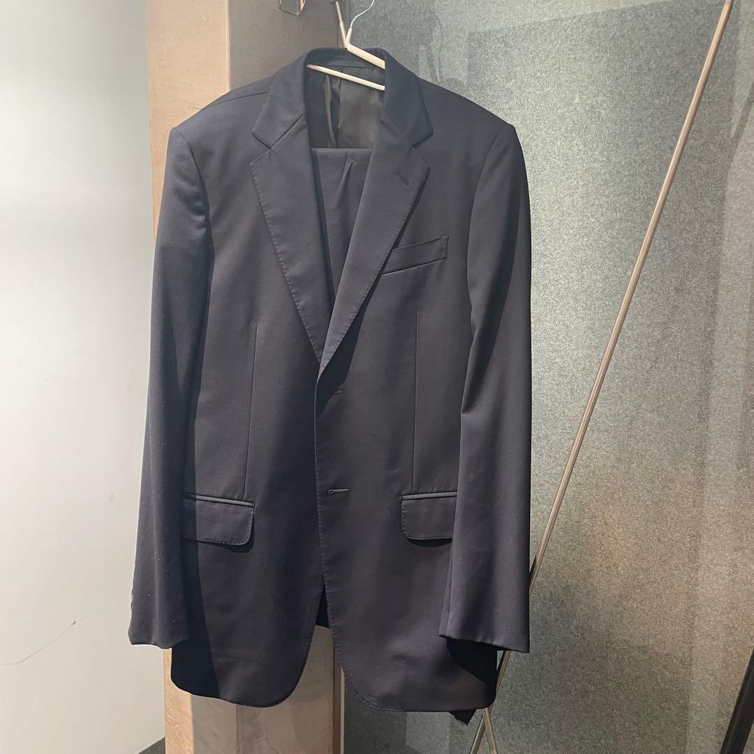GUCCI ネイビー ビジネススーツ セットアップ - メルカリ