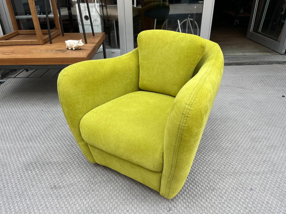 美品☆IDEE／イデー／MINI MILLER／ミニミラー／1Pソファ／グリーン MINI MILLER ARM CHAIR Green｜1人掛け｜IDEE SHOP Online