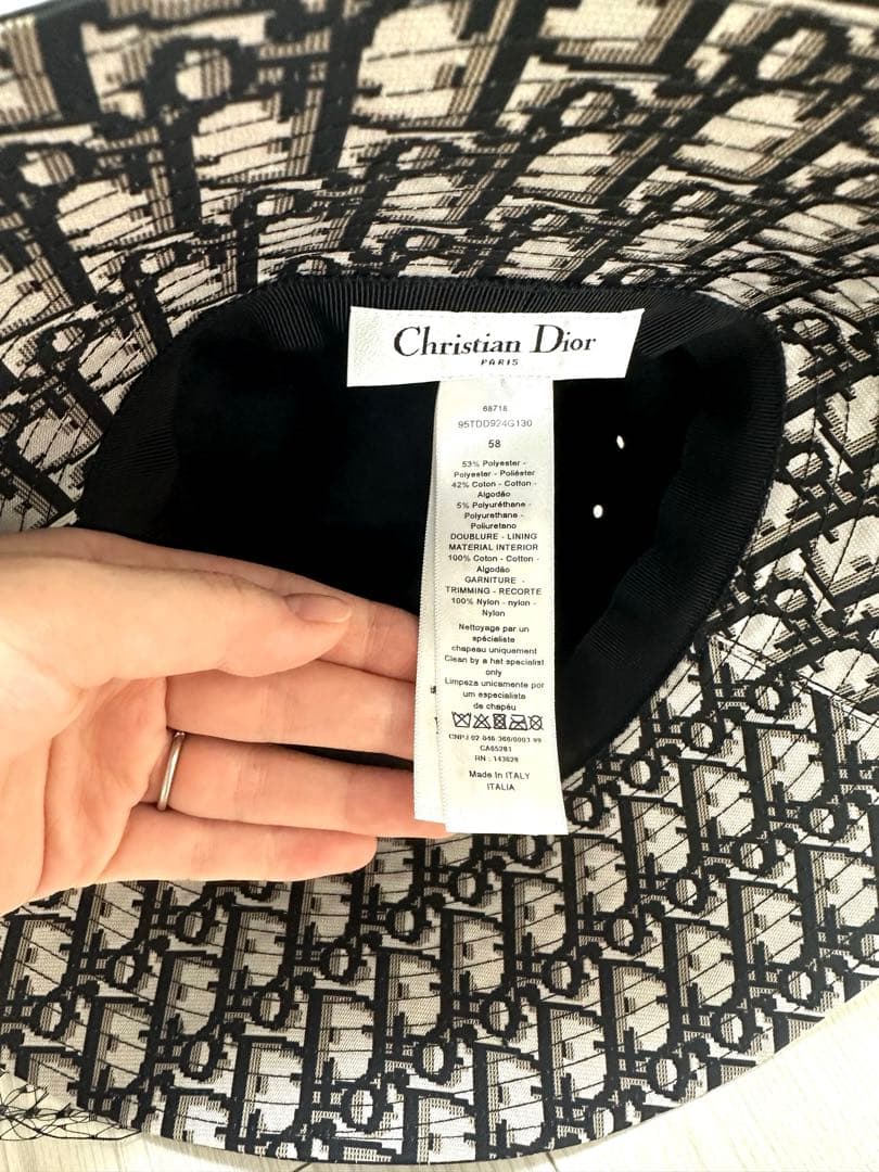 Christian Dior Teddy-D ハット 58 希望額教えてください - メルカリ