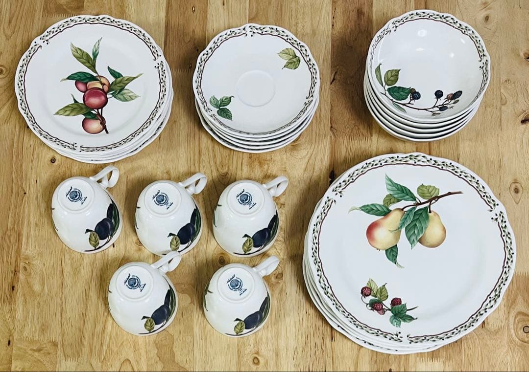 ノリタケ製　フルーツ柄洋食器　5種×5セット ノリタケ製 フルーツ柄洋食器 5種×5セット K107538776 - 食器安価