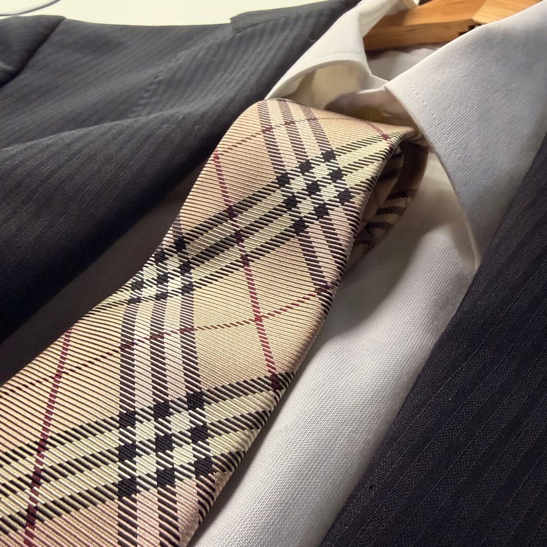 美品 BURBERRY LONDON ノバチェック シルク ネクタイ 日本製 - メルカリ