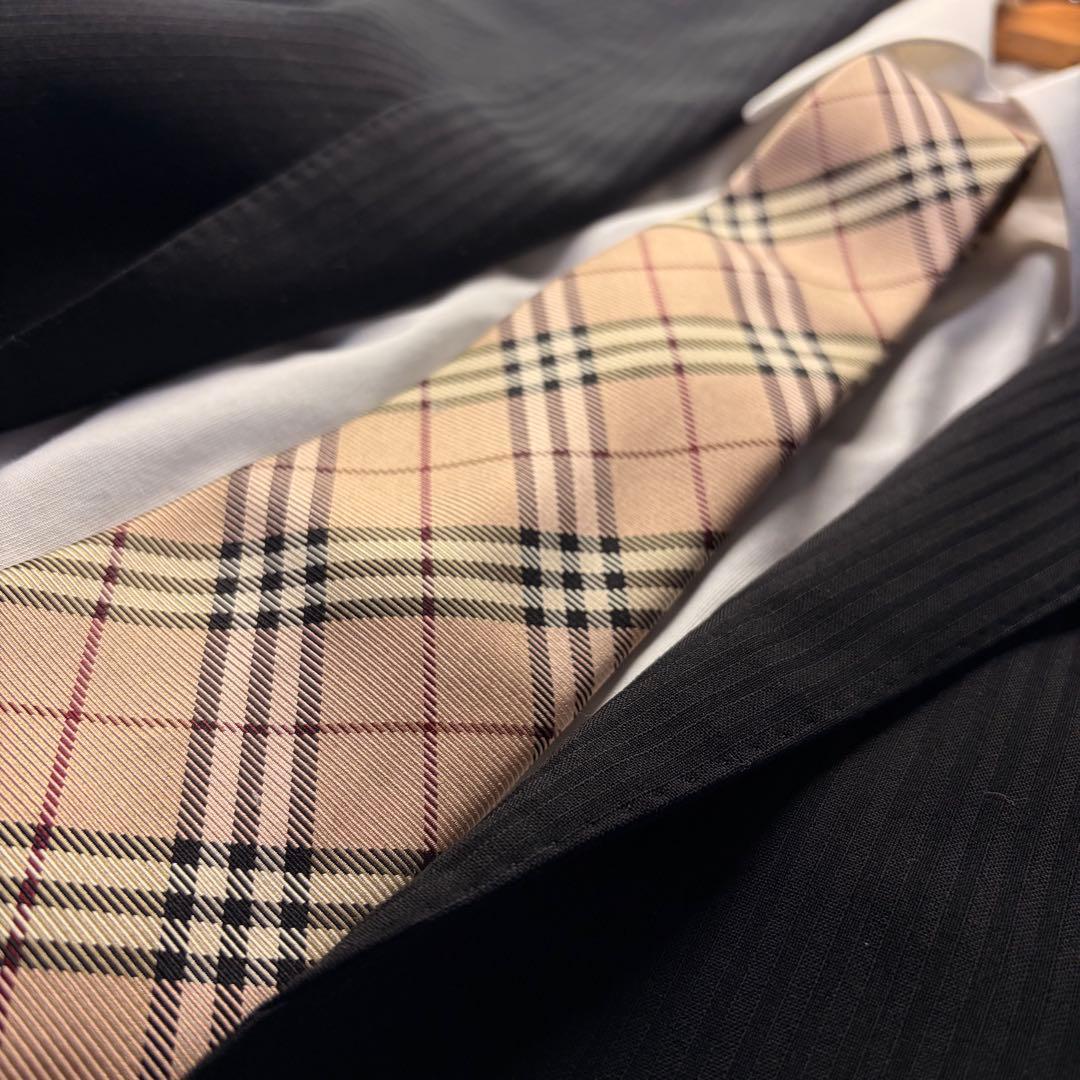 美品 BURBERRY LONDON ノバチェック シルク ネクタイ 日本製 - メルカリ