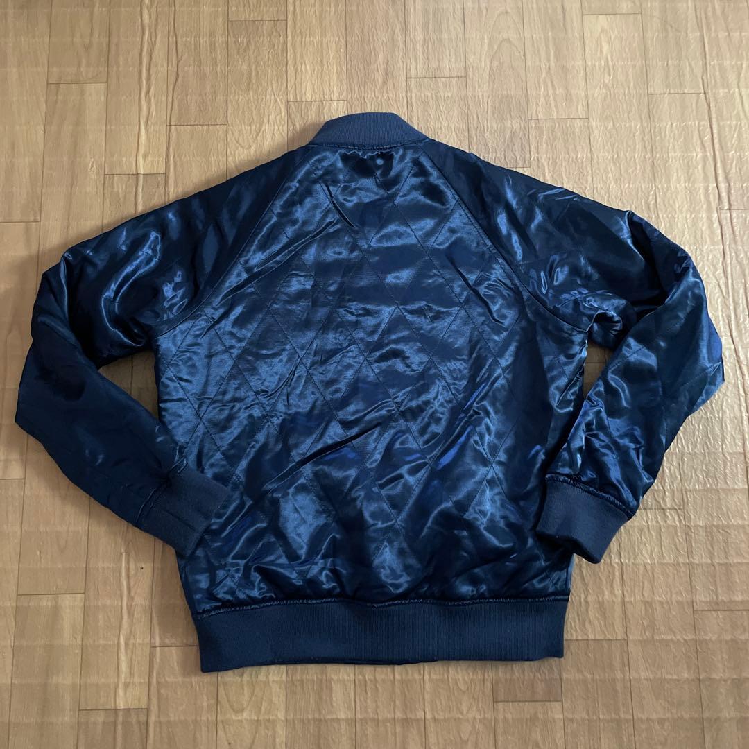 AVIREXトラ刺繍 NAVYリバーシブル レディース スカジャンM - メルカリ